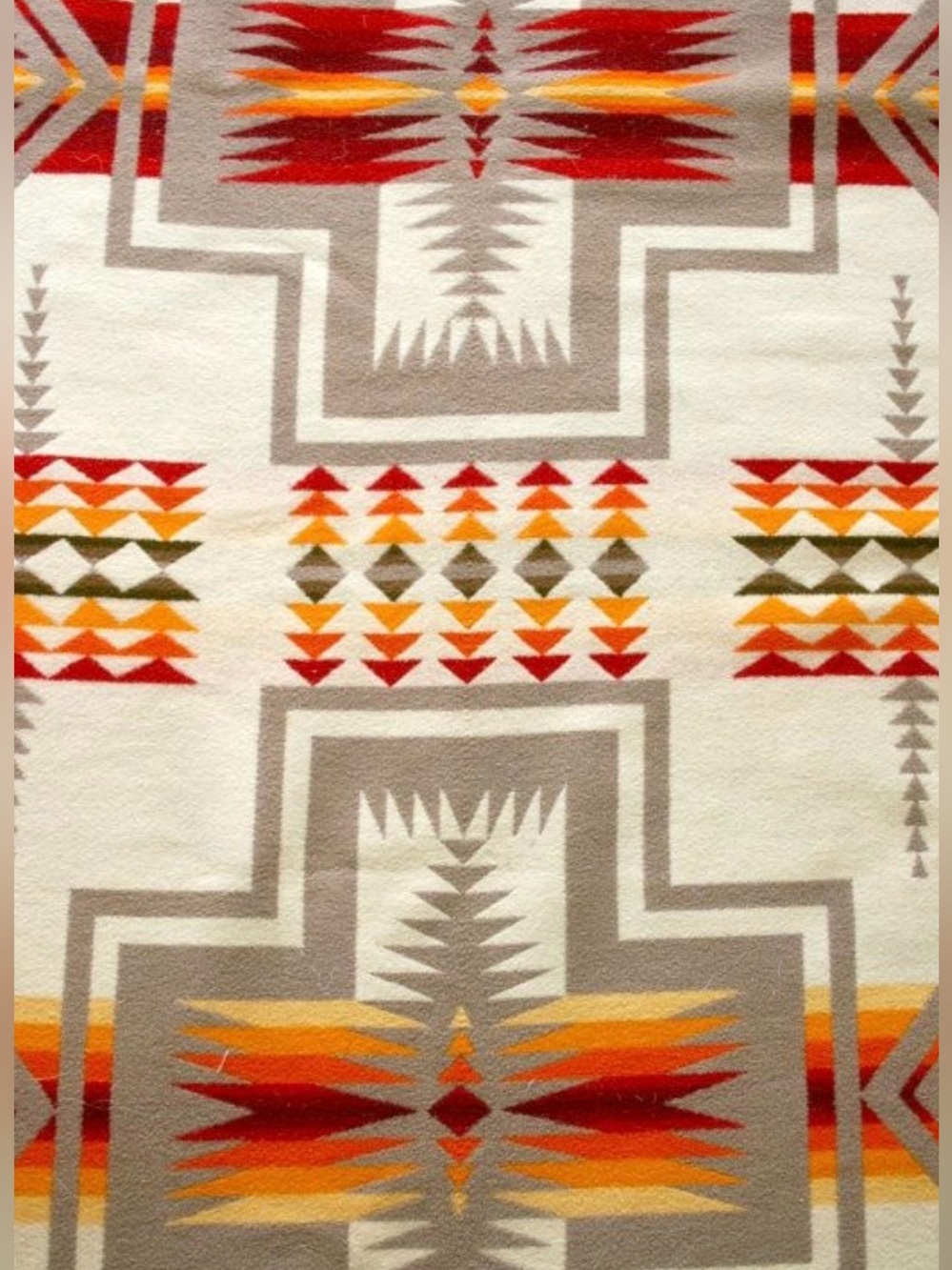 Vintage Pendleton Beaver State Wool Blanket 70” x 45”